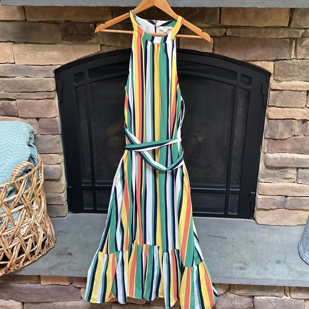 Colorful anthropologie dress! Size L